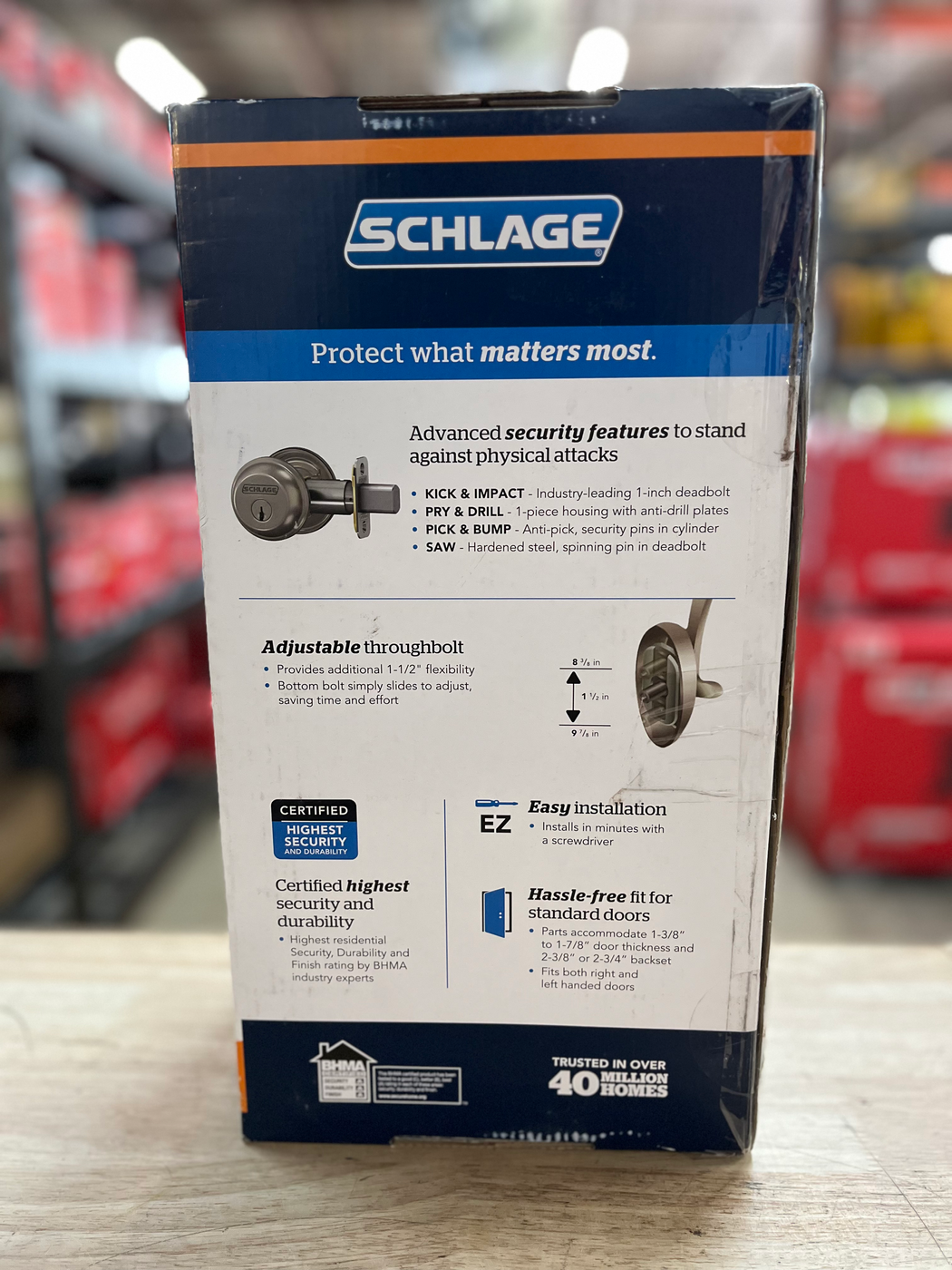 Schlage Camelot Satin Nickel Single Cylinder Door Handleset with Accent Handle