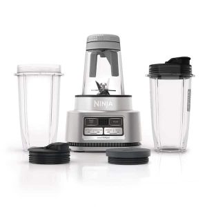 NINJA Foodi 24 oz. 4-Speed Auto-iQ Stainless Steel Smoothie Bowl Maker and Nutr
