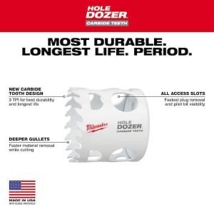 Milwaukee 2 in. Hole Dozer Carbide Hole Saw