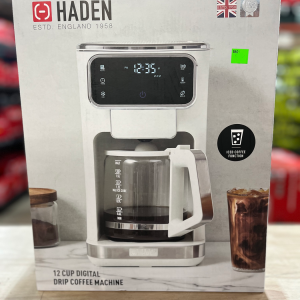HADEN Dual Brew 12 Cup Ivory/Chrome Drip Coffee Maker