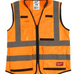 Performance Large/X-Large Orange Class 2-High Visibility Safety Vest with 15