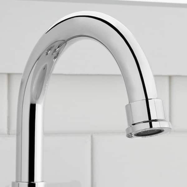 Glacier Bay Oswell 8 in. Widespread Double-Handle High-Arc Bathroom Faucet in P