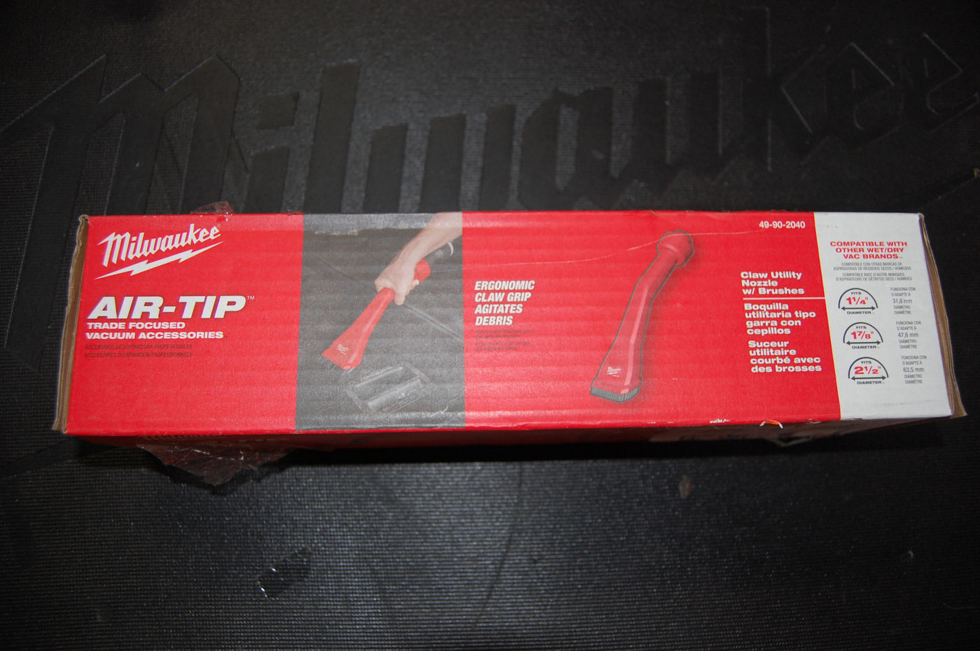 AIR-TIP CLAW UTIL NOZZLE W/BRUSHES Wet/Dry Vacuum Attachment