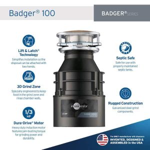 Badger 100 1/3 HP Garbage Disposal