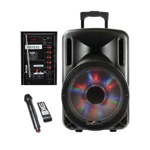 BEFREE SOUND 12 in. 2500-Watt Bluetooth Portable Party PA Speaker