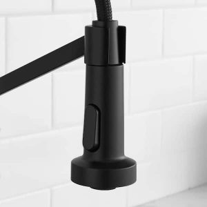 Glacier Bay Gage Single-Handle Spring Neck Pull-Down Sprayer Kitchen Faucet wit